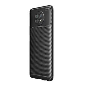 Teleplus Xiaomi Redmi Note 9 5g Karbon Dokulu Dizayn Nano Ekran Koruyucu Siyah Silikon Cep Telefonu Kılıf