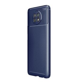 Teleplus Xiaomi Redmi Note 9 5g Karbon Dokulu Dizayn Nano Ekran Koruyucu Siyah Silikon Cep Telefonu Kılıf