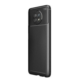 Teleplus Xiaomi Redmi Note 9 5g Karbon Dokulu Dizayn Nano Ekran Koruyucu Siyah Silikon Cep Telefonu Kılıf