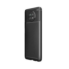 Teleplus Xiaomi Redmi Note 9 5g Karbon Dokulu Dizayn Nano Ekran Koruyucu Siyah Silikon Cep Telefonu Kılıf