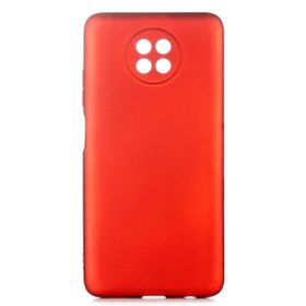 Teleplus Xiaomi Redmi Note 9 5G Lüks Mat Kamera Korumalı Silikon Kırmızı Kılıf