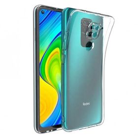 Teleplus Xiaomi Redmi Note 9 Kamera Korumalı Silikon Şeffaf Nano Ekran Koruyucu Cep Telefonu Kılıfı
