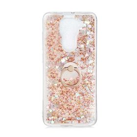 Teleplus Xiaomi Redmi Note 9 Milce Yüzüklü Sulu Gold Silikon Cep Telefonu Kılıf
