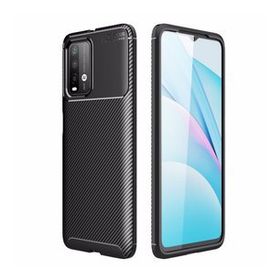 Teleplus Xiaomi Redmi Note 9 Negro Karbon Kahverengi Silikon Kılıf