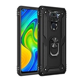 Teleplus Xiaomi Redmi Note 9 Vega Yüzüklü Tank Silikon Rose Gold + Nano Ekran Koruyucu Kılıf