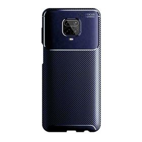 Teleplus Xiaomi Redmi Note 9S Negro Dizayn Silikon Lacivert + Tam Kapatan Ekran Koruyucu Kılıf