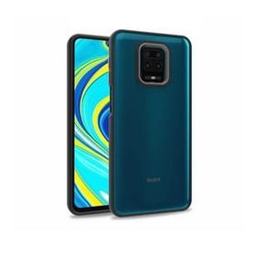 Teleplus Xiaomi Redmi Note 9S Renkli Bumper Hybrid Flora Silikon Bordo Kılıf
