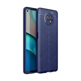 Teleplus Xiaomi Redmi Note 9t Deri Dokulu Dizayn Siyah Silikon Cep Telefonu Kılıf