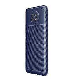 Teleplus Xiaomi Redmi Note 9t Karbon Dokulu Dizayn Kahverengi Silikon Cep Telefonu Kılıf