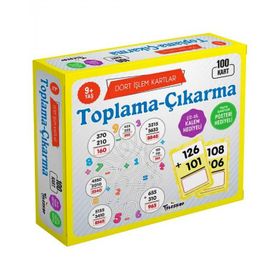 Teleskop Popüler Bilim Toplama ve Çıkarma Dört İşlem Kartlar 9 Yaş Kitabı