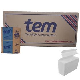 Tem 200 Yaprak×12 Paket Z Katlama Dispenser Havlu