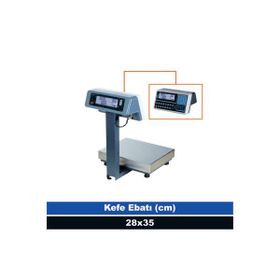 Tem 28x35 cm 30 kg 5 gr Fiyat Hesaplamalı Çift Ekran Onaylı Terazi