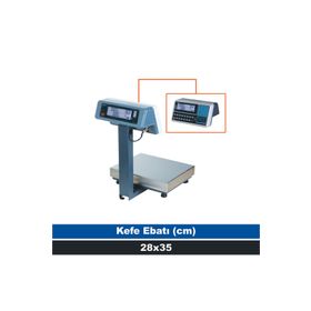 Tem 28x35 cm 60 kg 10 gr Fiyat Hesaplamalı Çift Ekran Onaylı Terazi