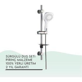 Tema 51034 Dinamik Bianco Sürgülü Duş Seti