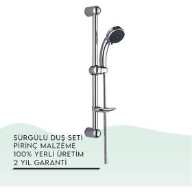 Tema 51060 Classic - Paslanmaz Sürgülü Duş Seti