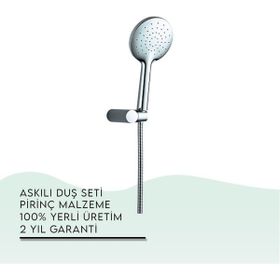 Tema 52036 Krom Nero Askılı Duş Seti