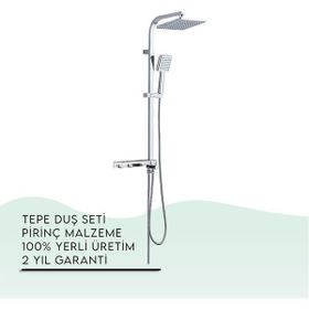 Tema 53136 Krom Hill Tetra Tepe Duş Seti