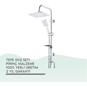 Tema 53242 Krom Rain Carismo Tepe Duş Seti
