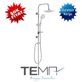 Tema 53276 Rain Bianco 5+1 Fonksiyonlu Tepe Duş Seti
