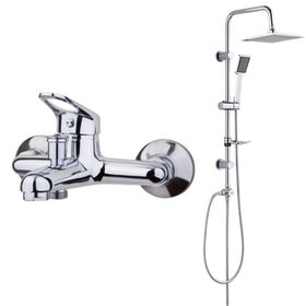 Tema 61021 Solo Banyo Bataryası ve Tema 53240 Rain Quadro Banyo Tepe Duş Takımı Seti