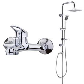 Tema 61021 Solo Banyo Bataryası ve Tema 53240 Rain Quadro Banyo Tepe Duş Takımı Seti