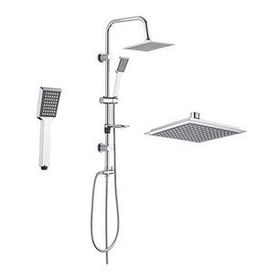 Tema 61021 Solo Banyo Bataryası ve Tema 53240 Rain Quadro Banyo Tepe Duş Takımı Seti