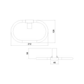 Tema 71008 Banyo Yuvarlak Havluluk