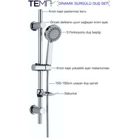 Tema Dinamik Sürgülü El Duşu