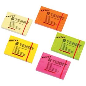 Temat 50x75 mm Fosforlu Sarı Yapışkanlı Not Kağıdı