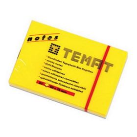 Temat 50x75 mm Fosforlu Sarı Yapışkanlı Not Kağıdı