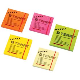 Temat 75 x 75 mm Fosforlu Pembe 80 Yp Yapışkanlı Not Kağıdı