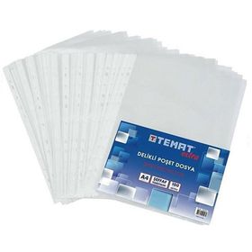 Temat Eco 134962 100'lü Delikli Şeffaf Poşet Dosya