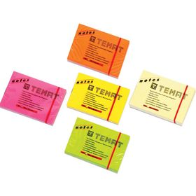 Temat Fosforlu Turuncu 50x75 mm Yapışkanlı Not Kağıdı