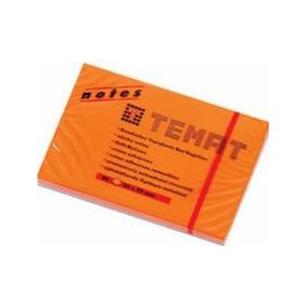 Temat Fosforlu Turuncu 50x75 mm Yapışkanlı Not Kağıdı