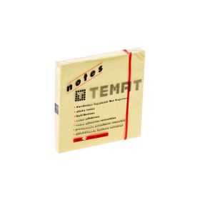 Temat Sarı 75x75 mm Yapışkanlı Not Kağıdı