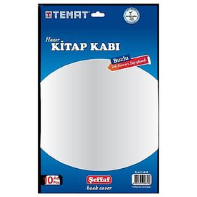 Temat Tek Kenarı Yapışkanlı 10'lu Şeffaf Hazır Kitap Kabı