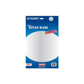 Temat Tek Kenarı Yapışkanlı 10'lu Yeşil Kitap Kabı