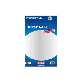 Temat Tek Kenarı Yapışkanlı 10'lu Yeşil Kitap Kabı
