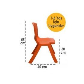 Teme Turuncul Kırılmaz Çocuk Sandalyesi