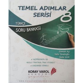 Temel Adımlar Serisi 8.Sınıf Türkçe Soru Bankası Koray Varol Yayınları