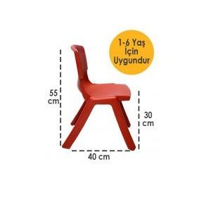 Temel Kırmızı Kırılmaz Çocuk Sandalyesi