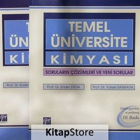 Temel Üniversite Kimyası ve Soruların Çözümleri 2 Kitap Takım - Yüksel Sarıkaya Ender Erdik