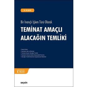 TEMINAT AMAÇLI ALACAĞIN TEMLIKI - ALI ŞAFAK