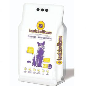 Temizkedikumu 15 lt Bebek Pudralı İnce Taneli Beyaz Bentonit Kedi Kumu