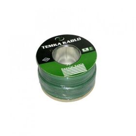 Temka RG6U4 100 m Yeşil Anten Kablosu