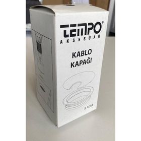 Tempo 35.280.01 Beyaz Kapaklı Kablo Kanalı