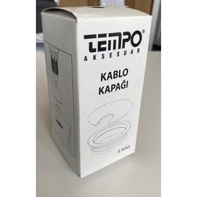 Tempo 35.280.01 Beyaz Kapaklı Kablo Kanalı
