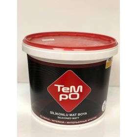 Tempo Buz Beyazı 20 kg Silikonlu Mat Plastik İç Cephe Duvar Boyası