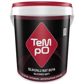 Tempo Buz Beyazı 20 kg Silikonlu Mat Plastik İç Cephe Duvar Boyası