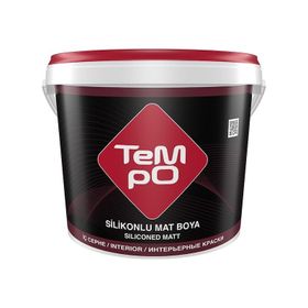 Tempo Çakıllı Kum 10 kg Silikonlu Mat İç Cephe Duvar Boyası